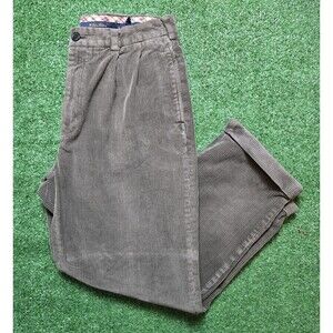 Brooks Brothers Elliot Corduroy Pants Pleated 'Green' (Men's 34x30)